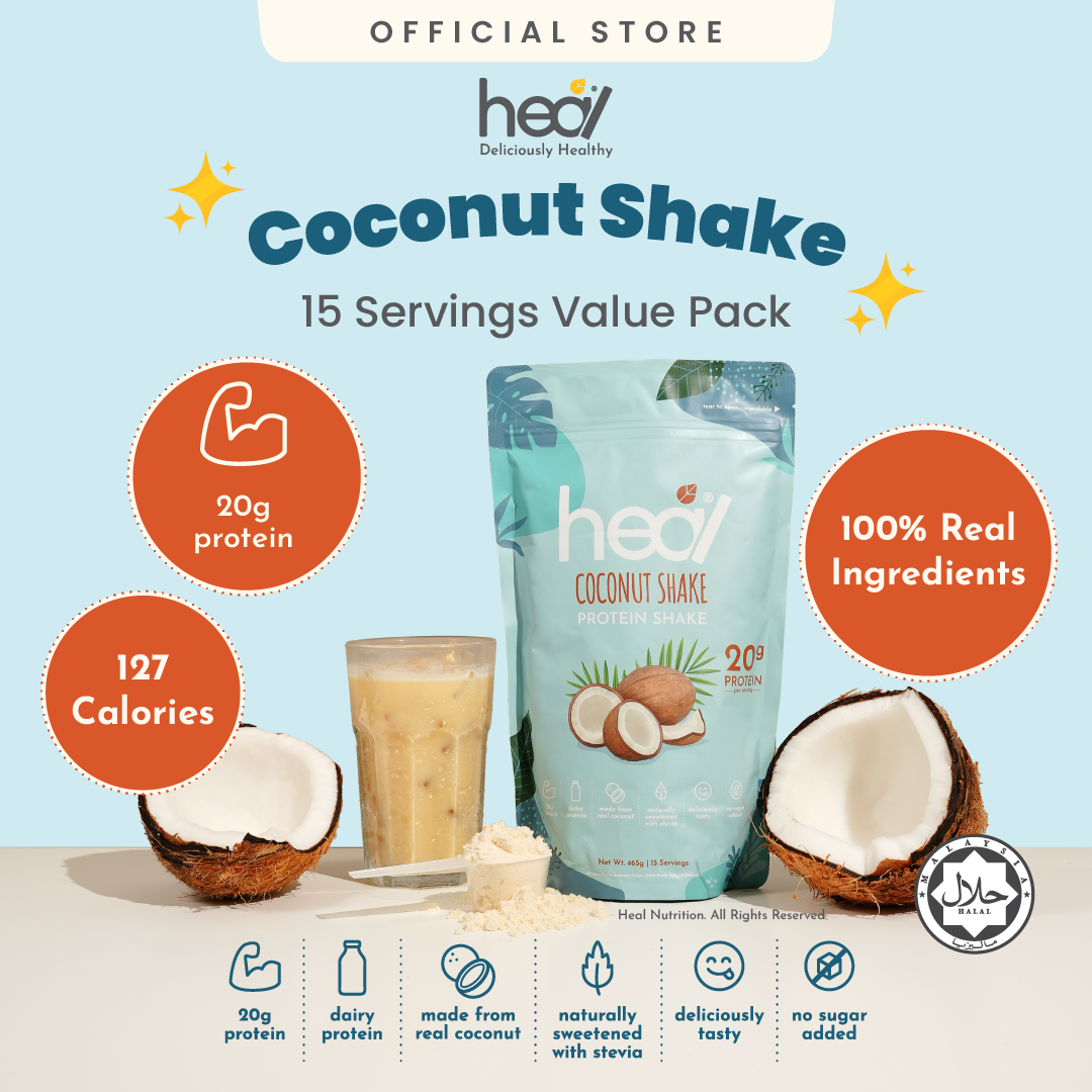 Heal Coconut Shake Protein Shake, 15 Servings Value Pack