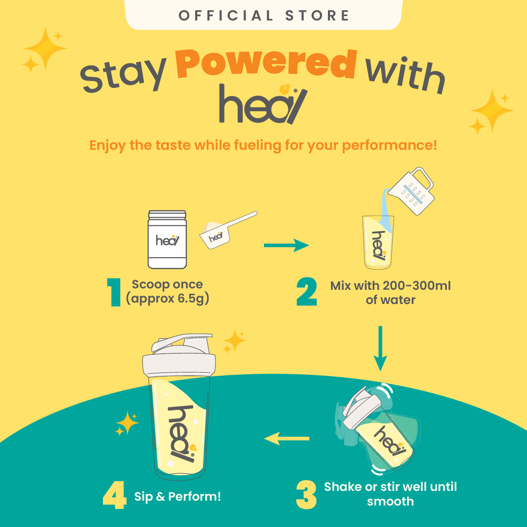 [50% OFF]Heal Creatine – Citrus Yuzu (260g) • 5g Creatine per Serving • Muscle Growth & Recovery